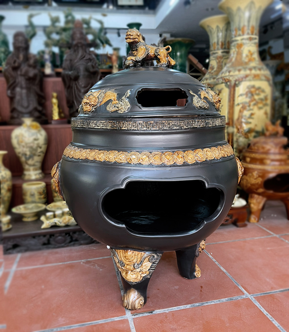 kích thước lư hoá vàng cỡ lớn cho chung cư