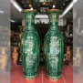 Lộc bình men xanh ngọc lục bảo gốm Phạm Dũng Bát Tràng_4